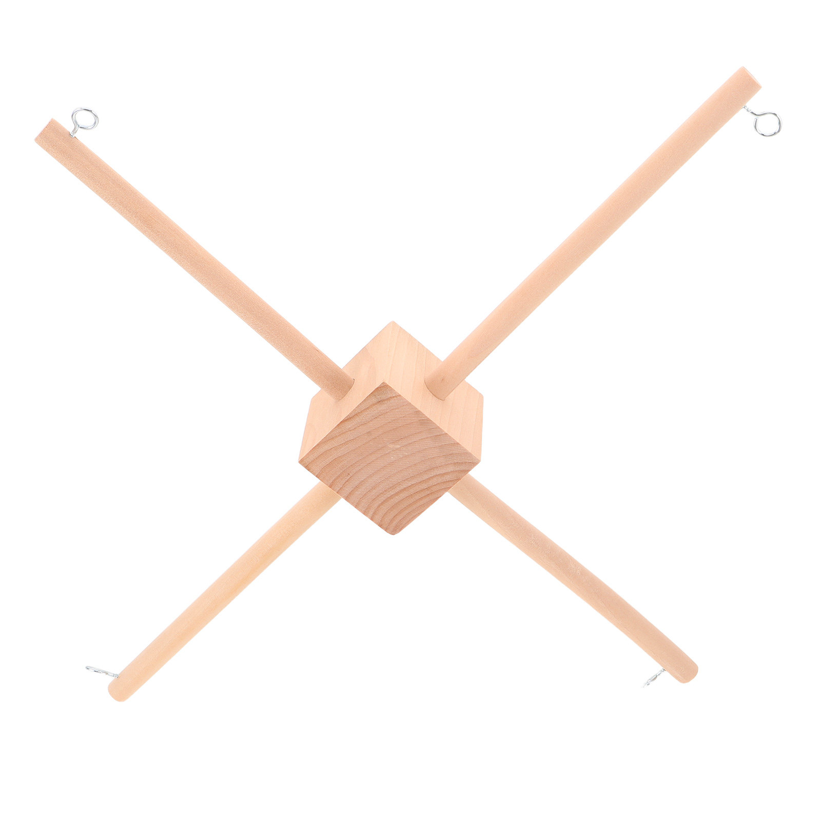 Baby Nursery Usa - 1Set Neutral Crib Mobile Frame Wood