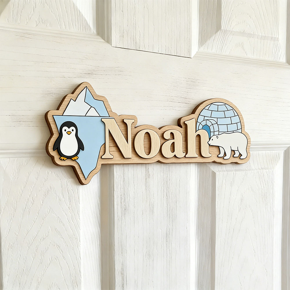 Baby Nursery - Arctic Penguin & Polar Bear Custom