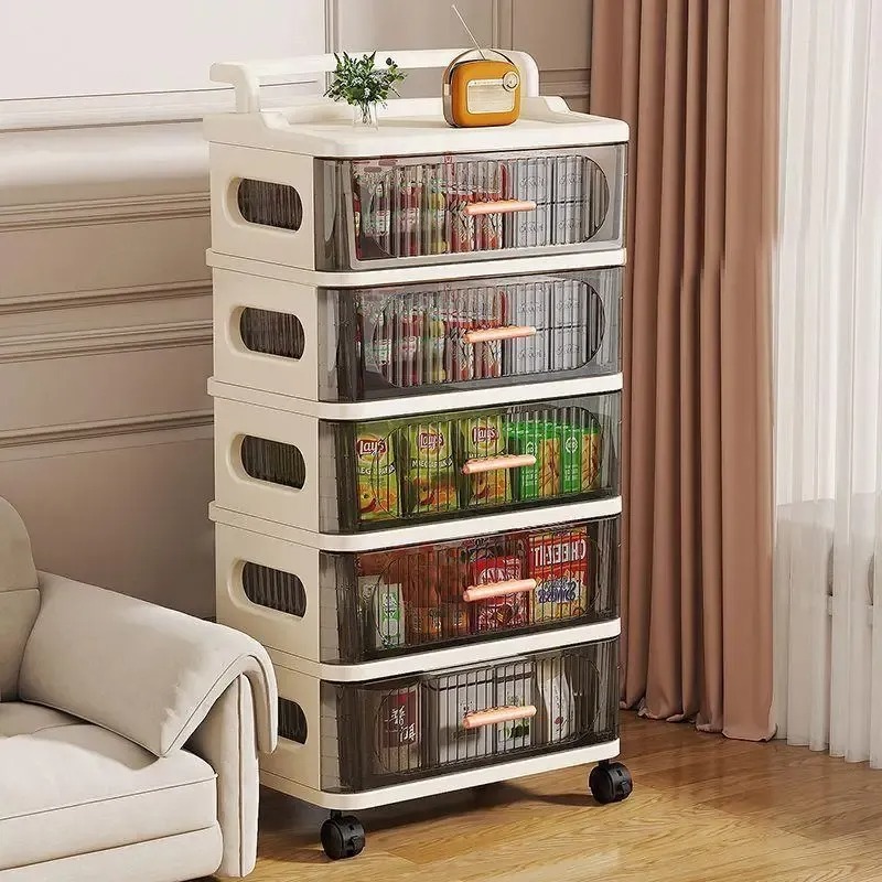 Baby Nursery Cart - Children's Toy Storage Cabinet Multi-layer Drawer