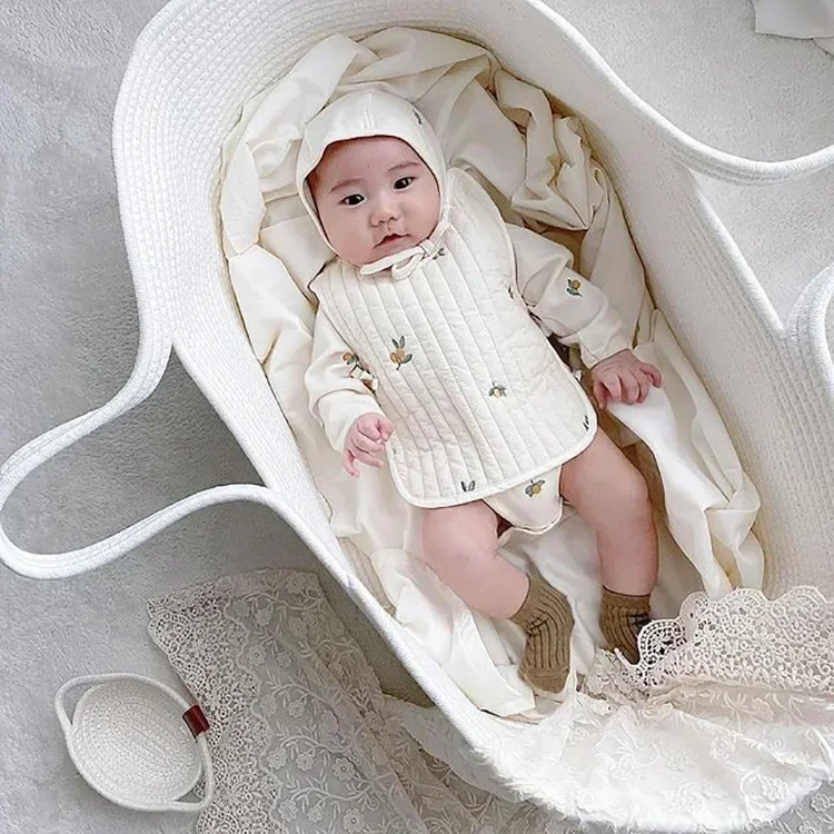 Baby Nursery Bed - Portable Baby Moses Basket Carrier Cotton
