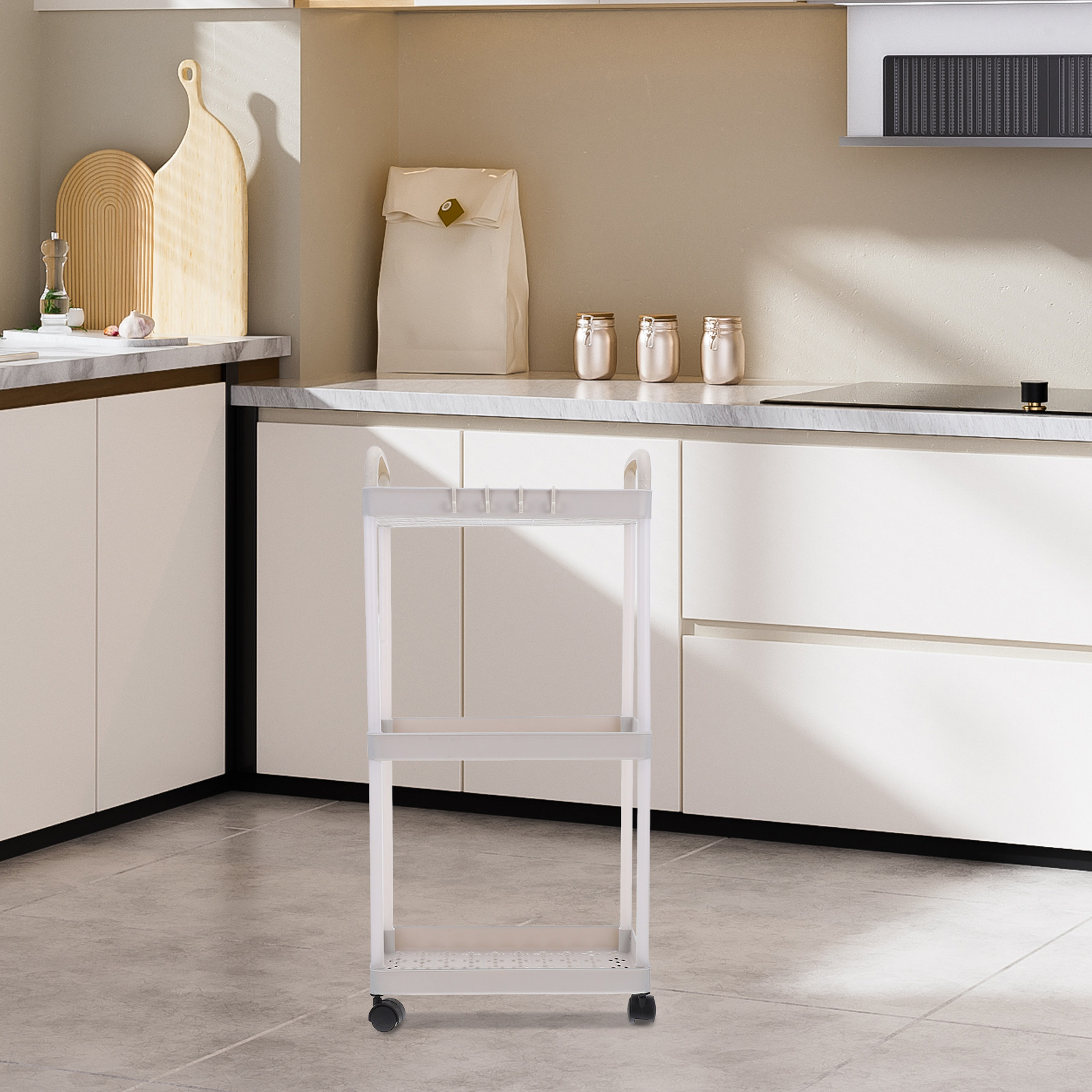 3 Tier Rolling Kitchen Cart Wh - огляд і ціна Baby Nursery Cart