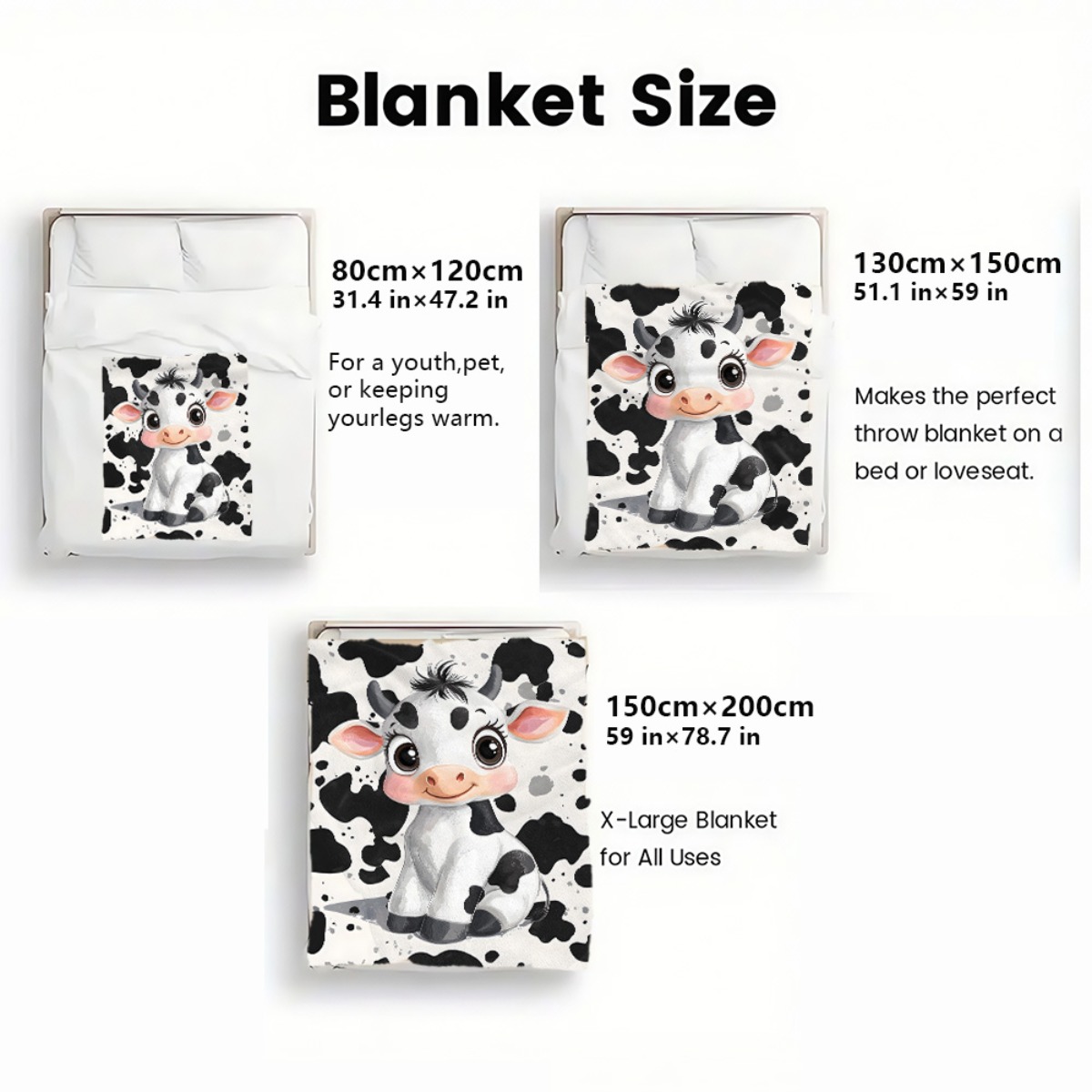 Cute Cartoon Cow Black White S - огляд і ціна Baby Nursery Animal Theme