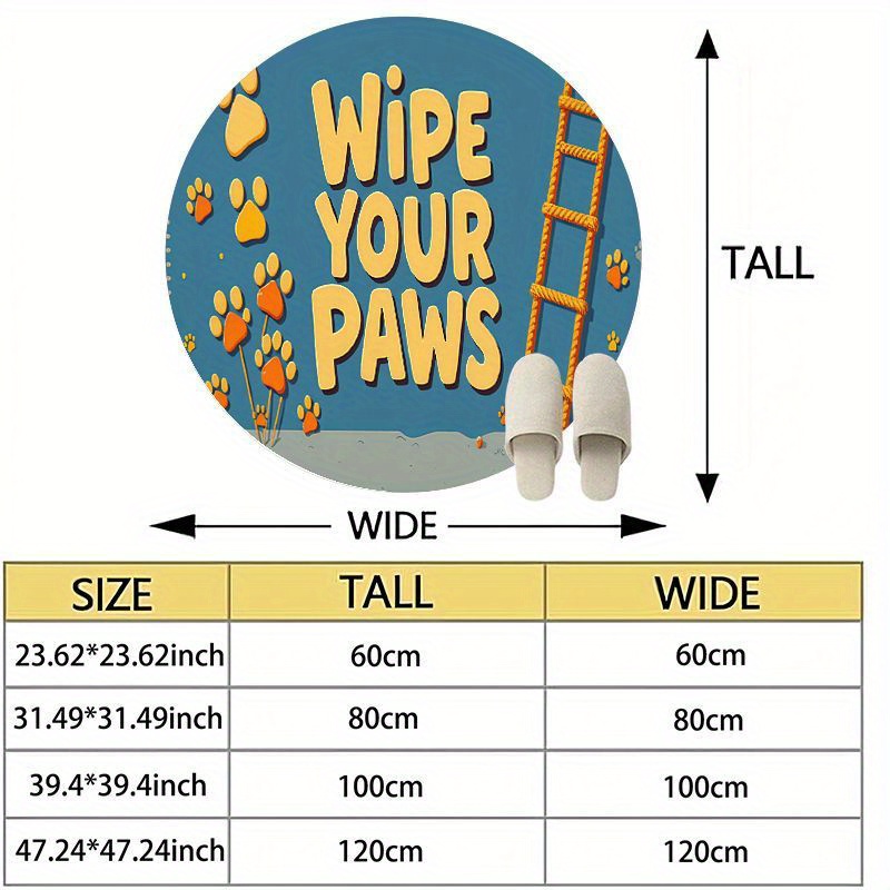 Round Paw Print Nursery Rug Cu - огляд і ціна Baby Nursery Animal Theme