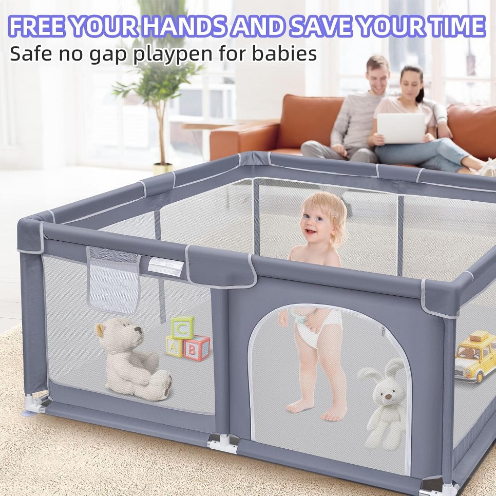Baby Playpen, Extra Large Play - огляд і ціна Baby Gate Extra Wide