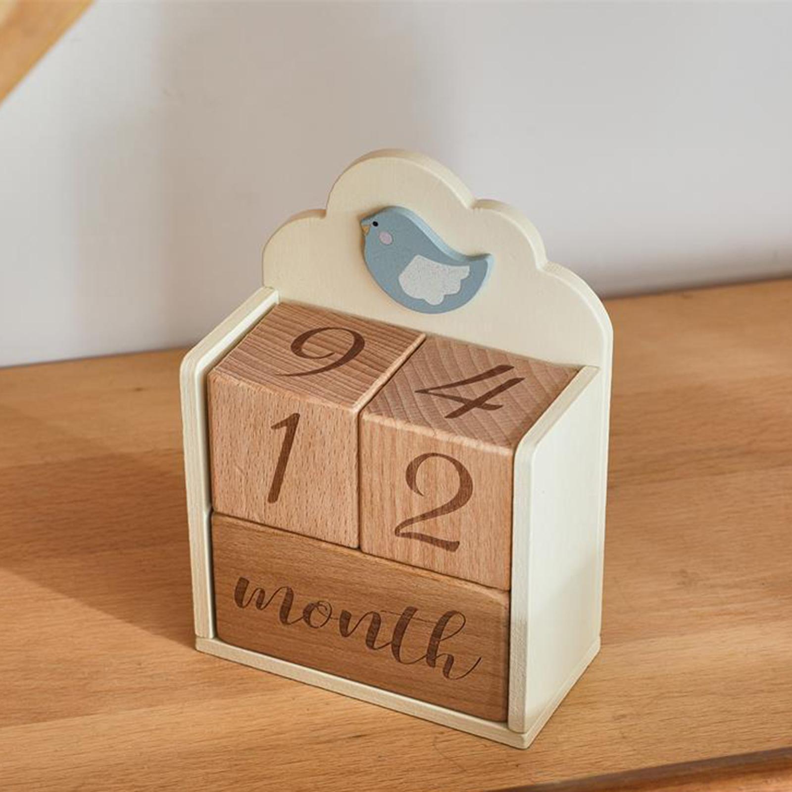 Wooden Baby Milestone Age Bloc - огляд і ціна Baby Nursery Age