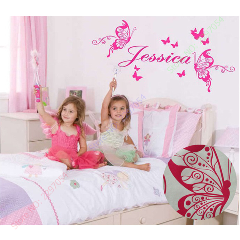 New Butterflies Personalized N - огляд і ціна Baby Nursery Murals