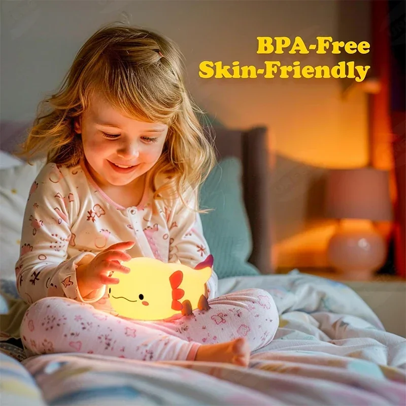 Cute Axolotl Night Light Silic - огляд і ціна Baby Nursery Equipment