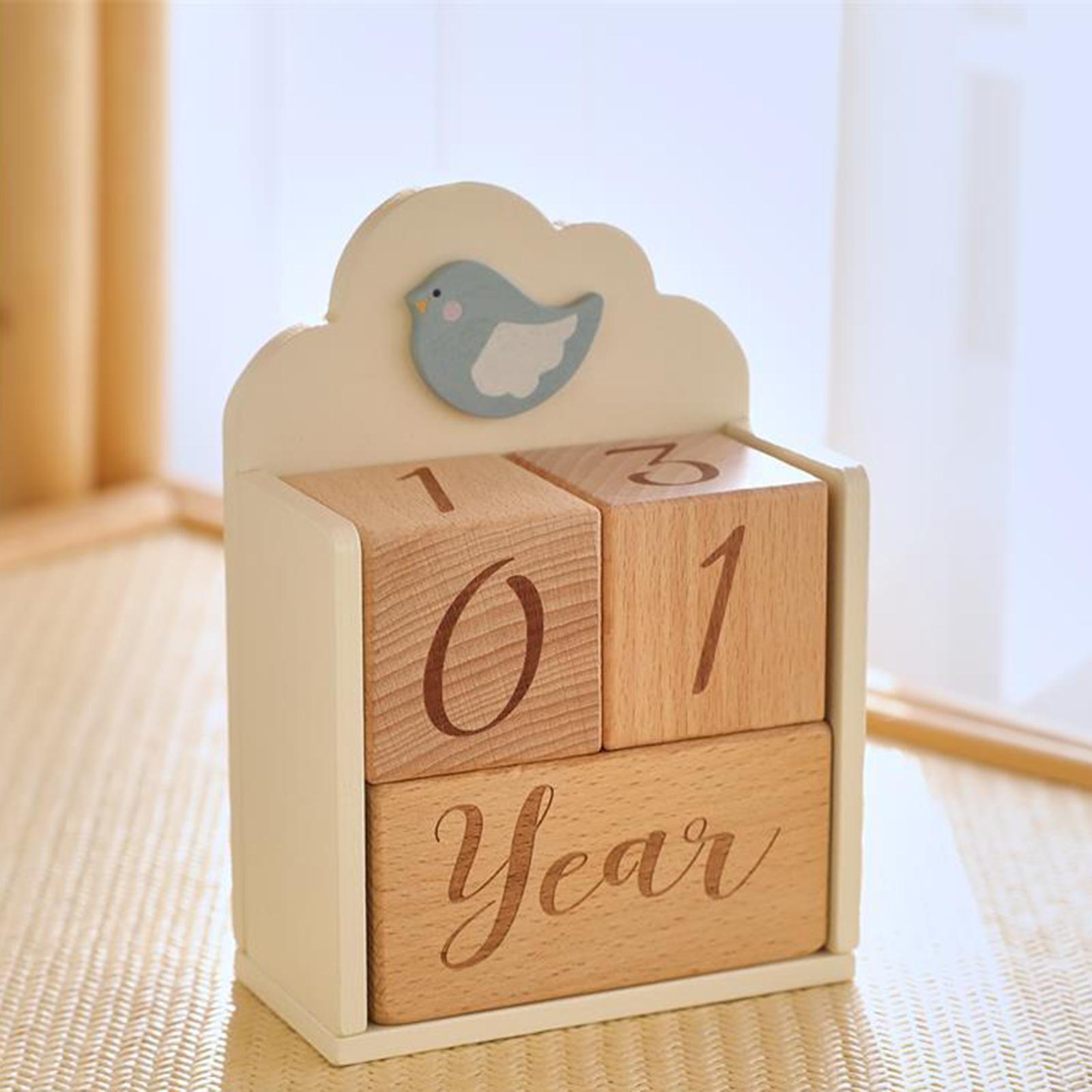 Wooden Baby Age Blocks Unique  - огляд і ціна Baby Nursery Age