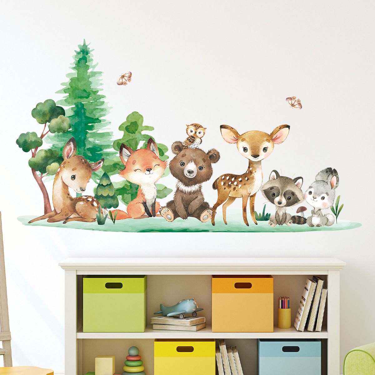 Forest Animals Theme Bear Deer - огляд і ціна Baby Nursery Animal Theme