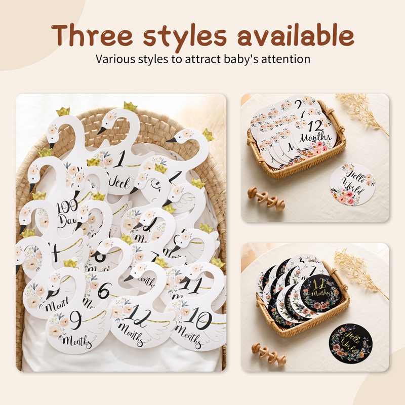 Baby Number Milestone Monthly  - огляд і ціна Milestone Card Set