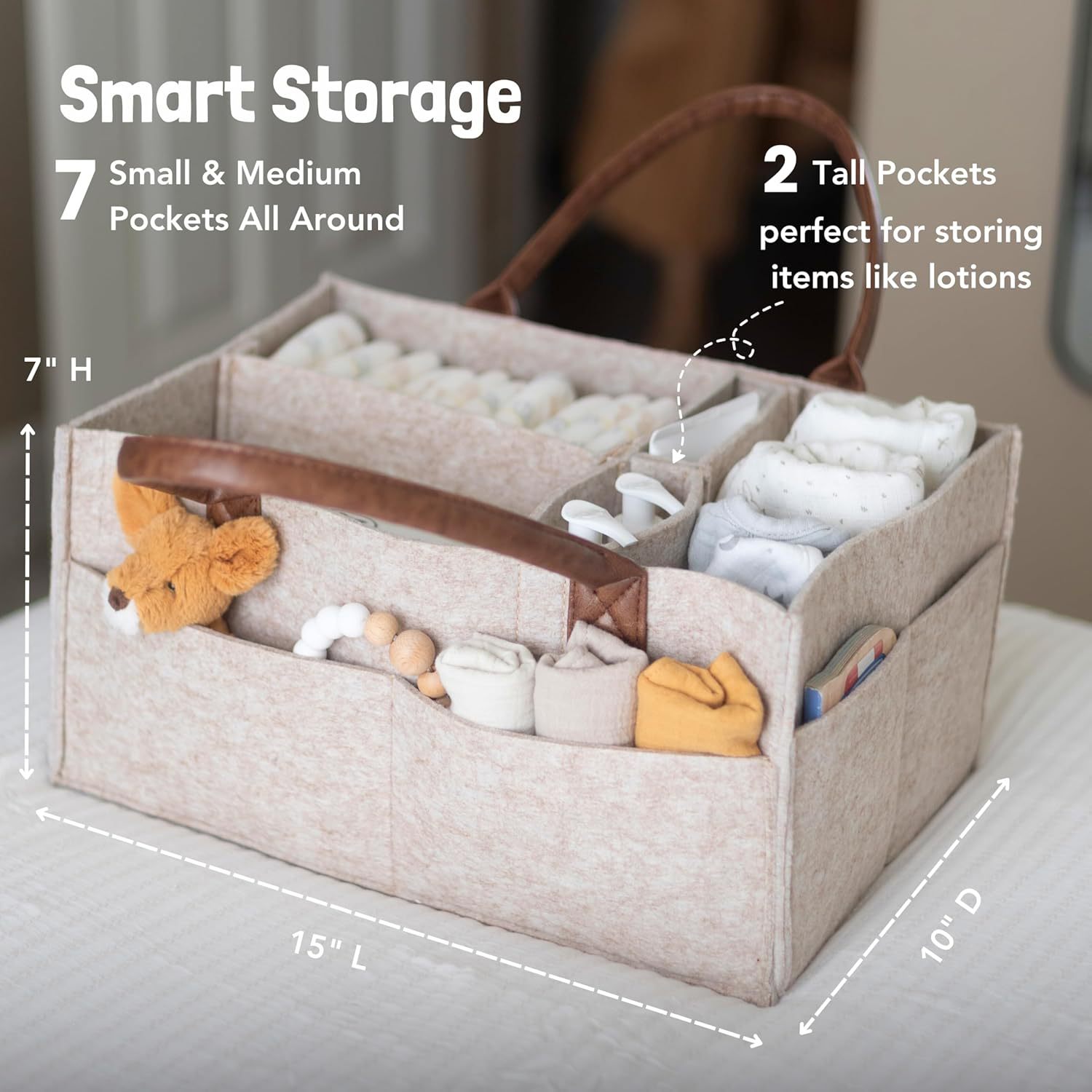 Baby Felt Storage Nursery Orga - огляд і ціна Baby Nursery Organiser
