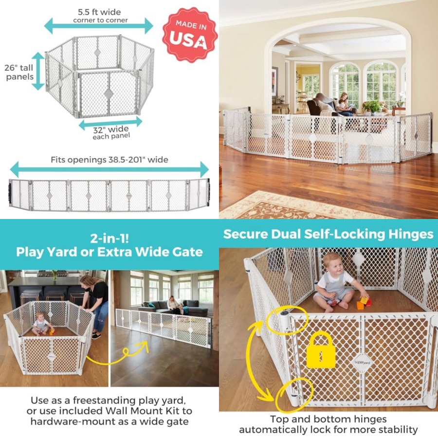 Superyard Duo Extra Wide Baby  - огляд і ціна Baby Gate Extra Wide