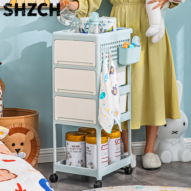 Cream Mobile Storage Cart,Mult - огляд і ціна Baby Nursery Cart
