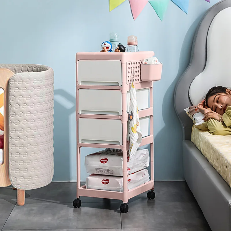 Cream Mobile Storage Cart,Mult - огляд і ціна Baby Nursery Cart
