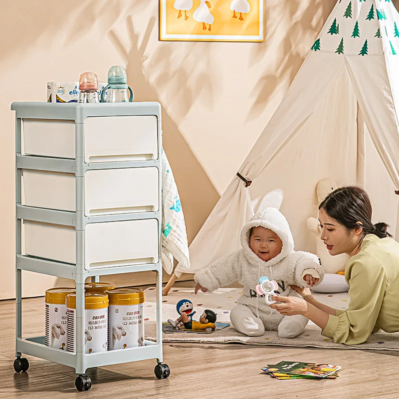Cream Mobile Storage Cart,Mult - огляд і ціна Baby Nursery Cart
