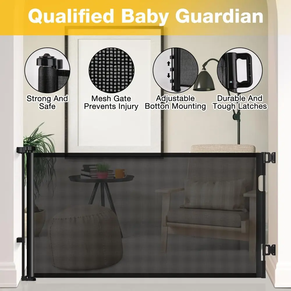 Retractable Extra Wide 118 Inc - огляд і ціна Baby Gate Extra Wide