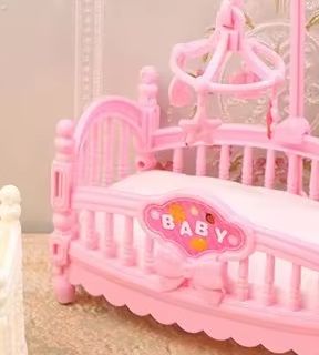 1:12 Dollhouse Miniature Mini  - огляд і ціна Baby Nursery Bed