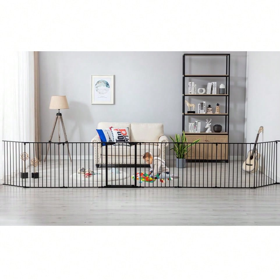 Extra Wide Black Baby Gate Wit - огляд і ціна Baby Gate Extra Wide