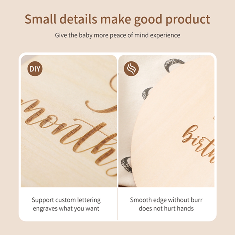 9PCS Baby Wooden Balloon Miles - огляд і ціна Milestone Card Set