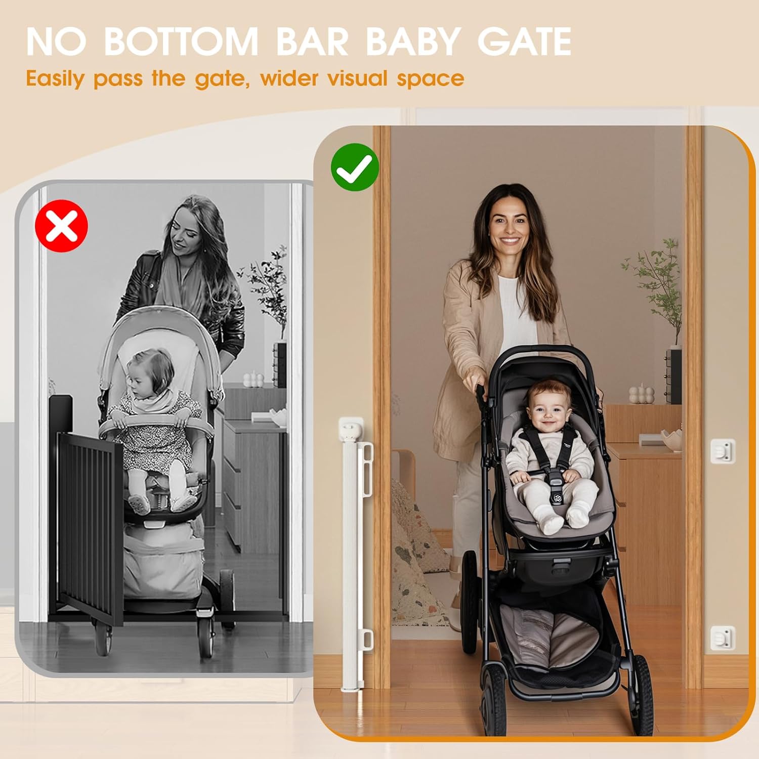 Retractable Baby Gates Extra W - огляд і ціна Baby Gate Extra Wide