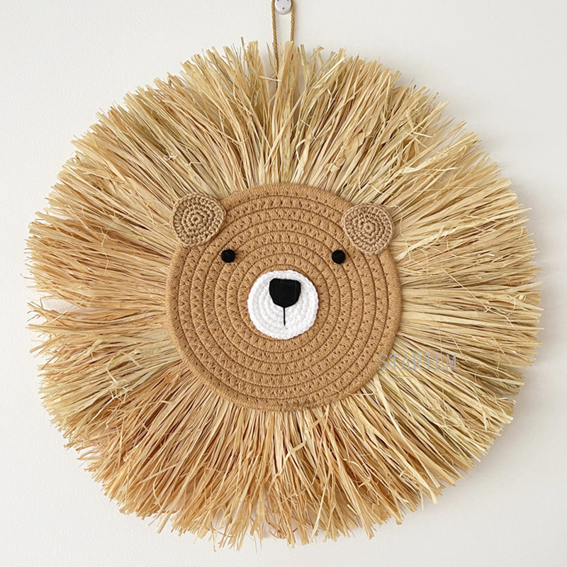 INS Nordic Handmade Lion Wall  - огляд і ціна Baby Nursery Items