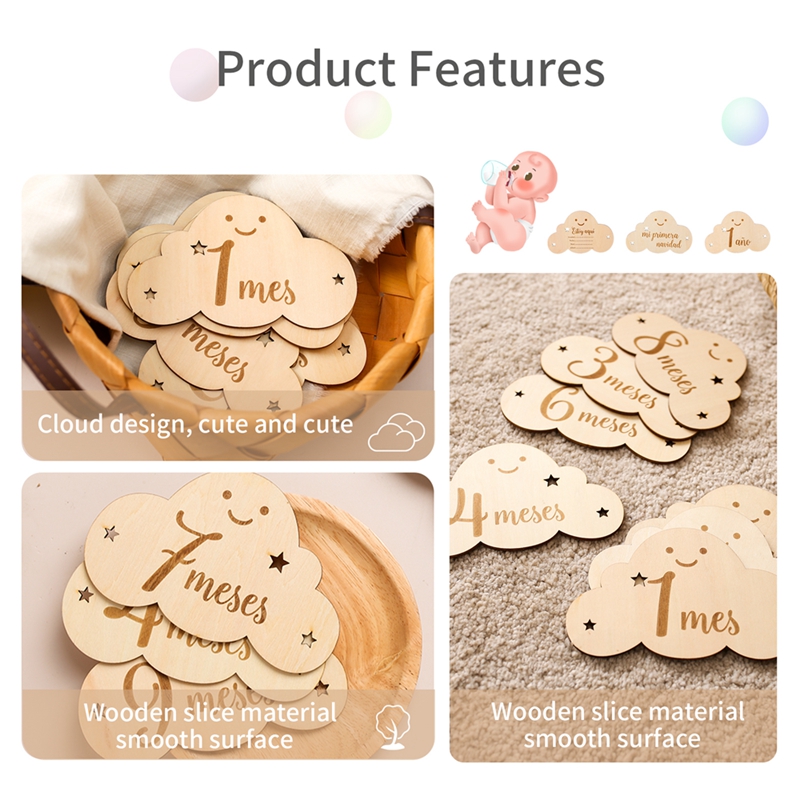 Spanish Alphabet Baby  Wooden  - огляд і ціна Milestone Card Set