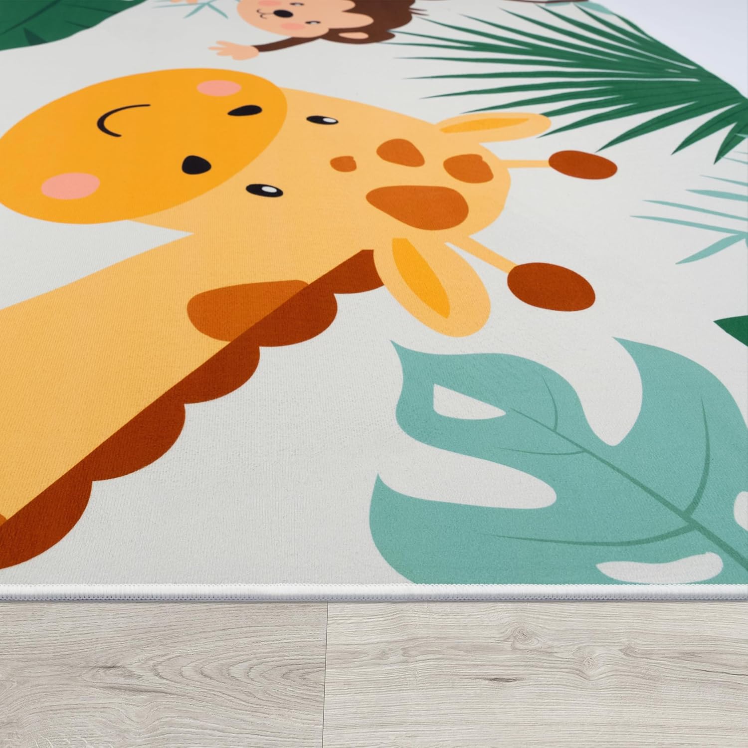 Soft Round Jungle Animal Print - огляд і ціна Baby Nursery Animal Theme