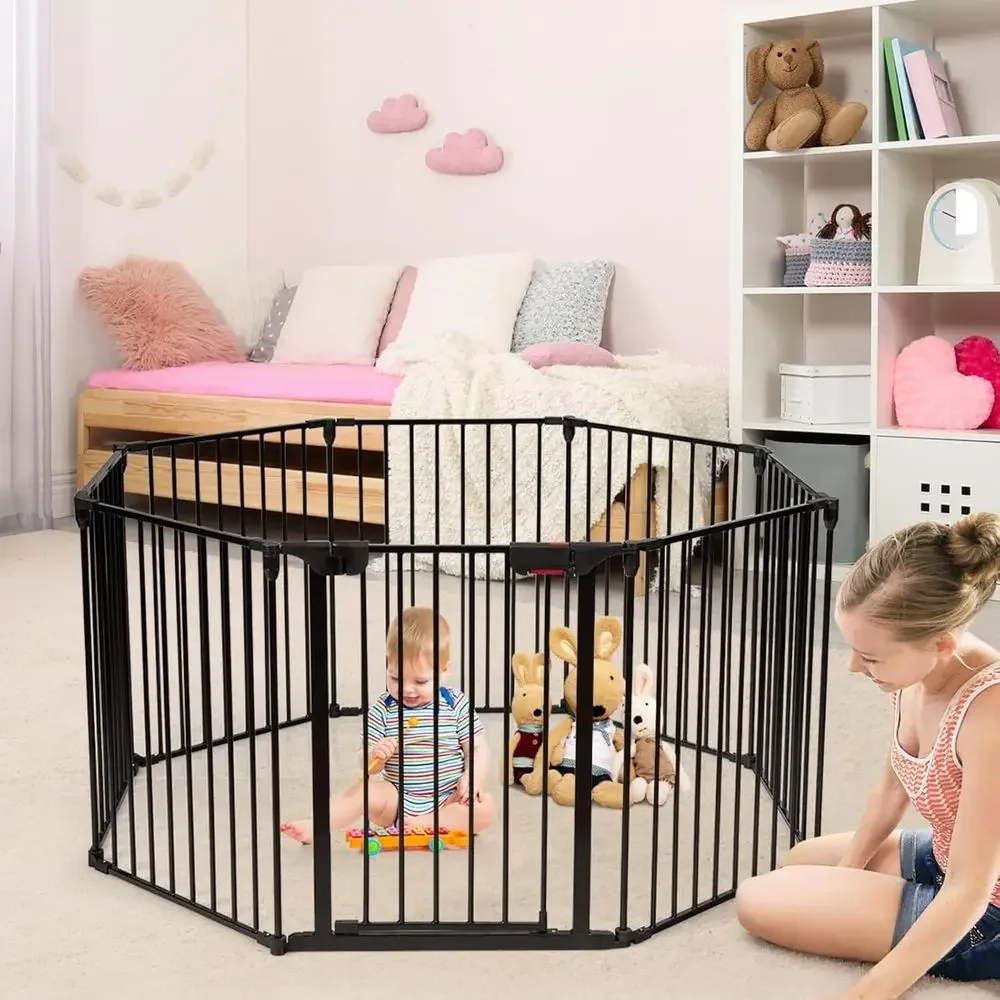8-Panel Adjustable Extra Wide  - огляд і ціна Baby Gate Extra Wide