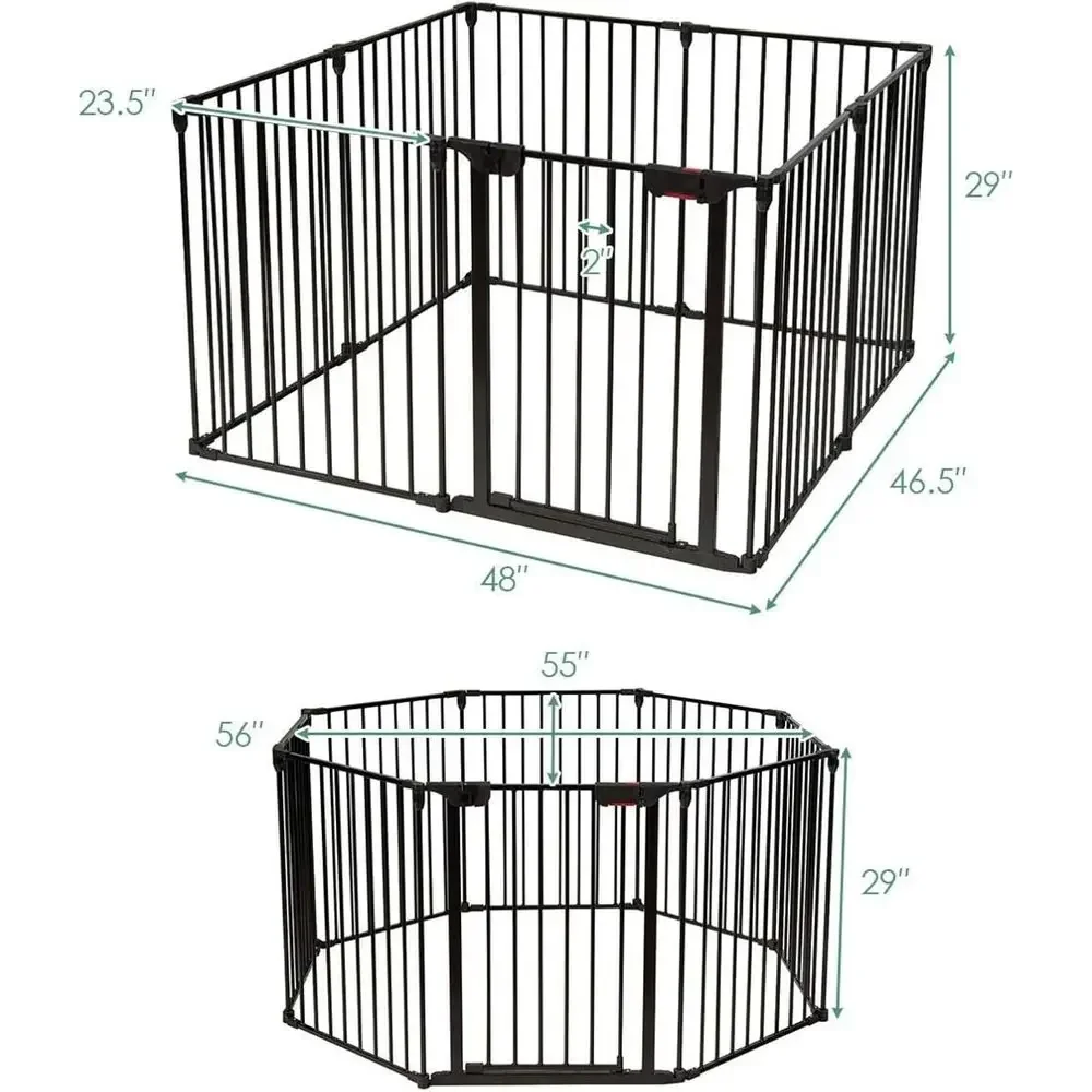 8-Panel Adjustable Extra Wide  - огляд і ціна Baby Gate Extra Wide