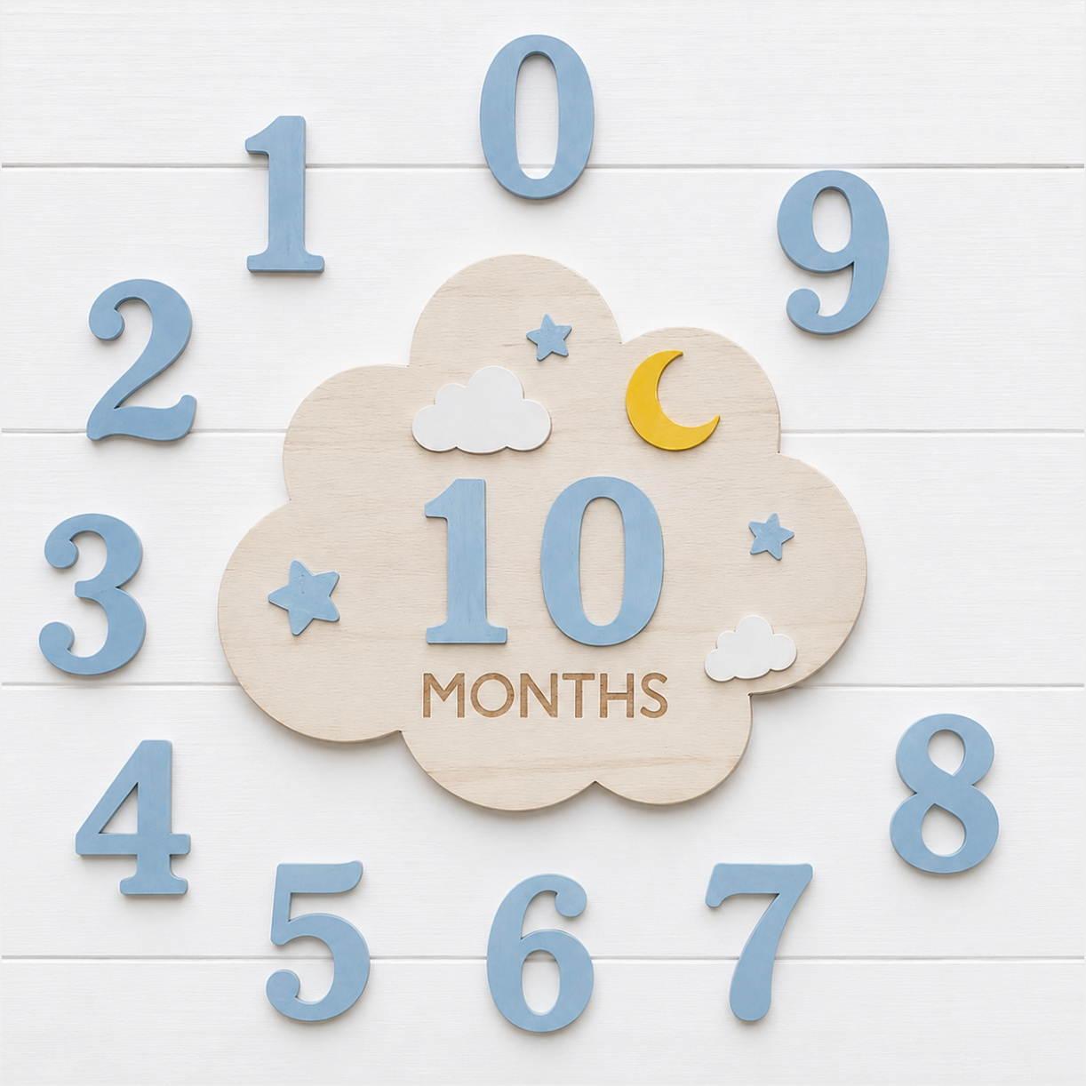 1‑Set Wooden Baby Monthly Mile - огляд і ціна Milestone Card Set
