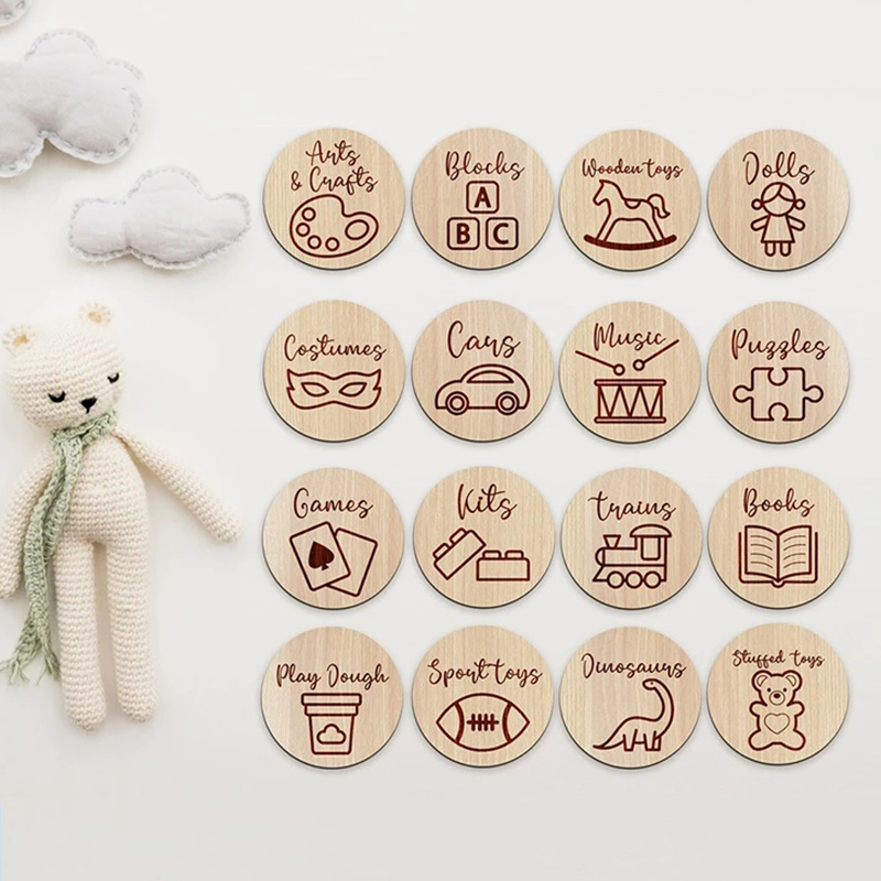 Wooden Storage Tags Nursery De - огляд і ціна Baby Nursery Items