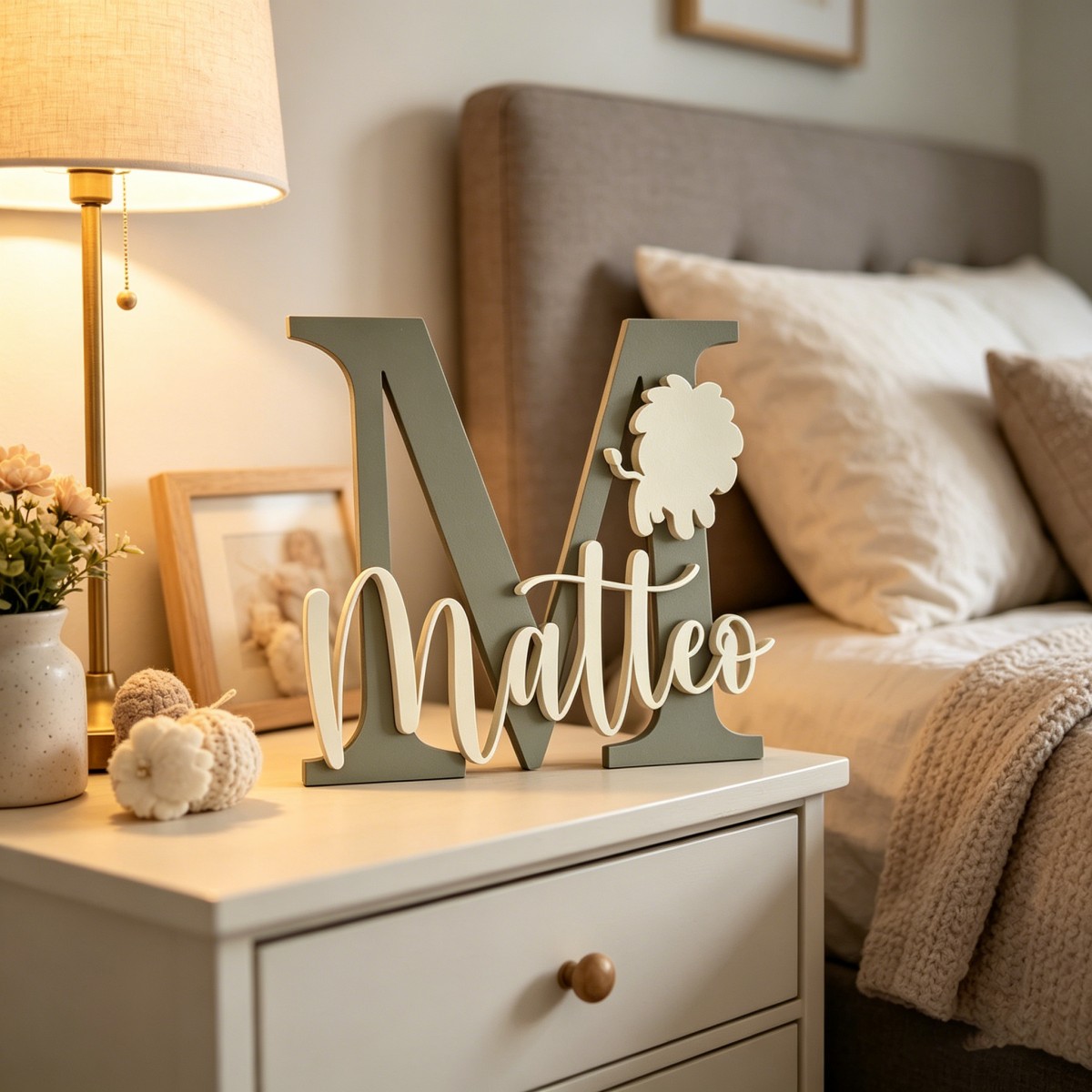 1Pc Custom Lion Name & Initial - огляд і ціна Baby Nursery