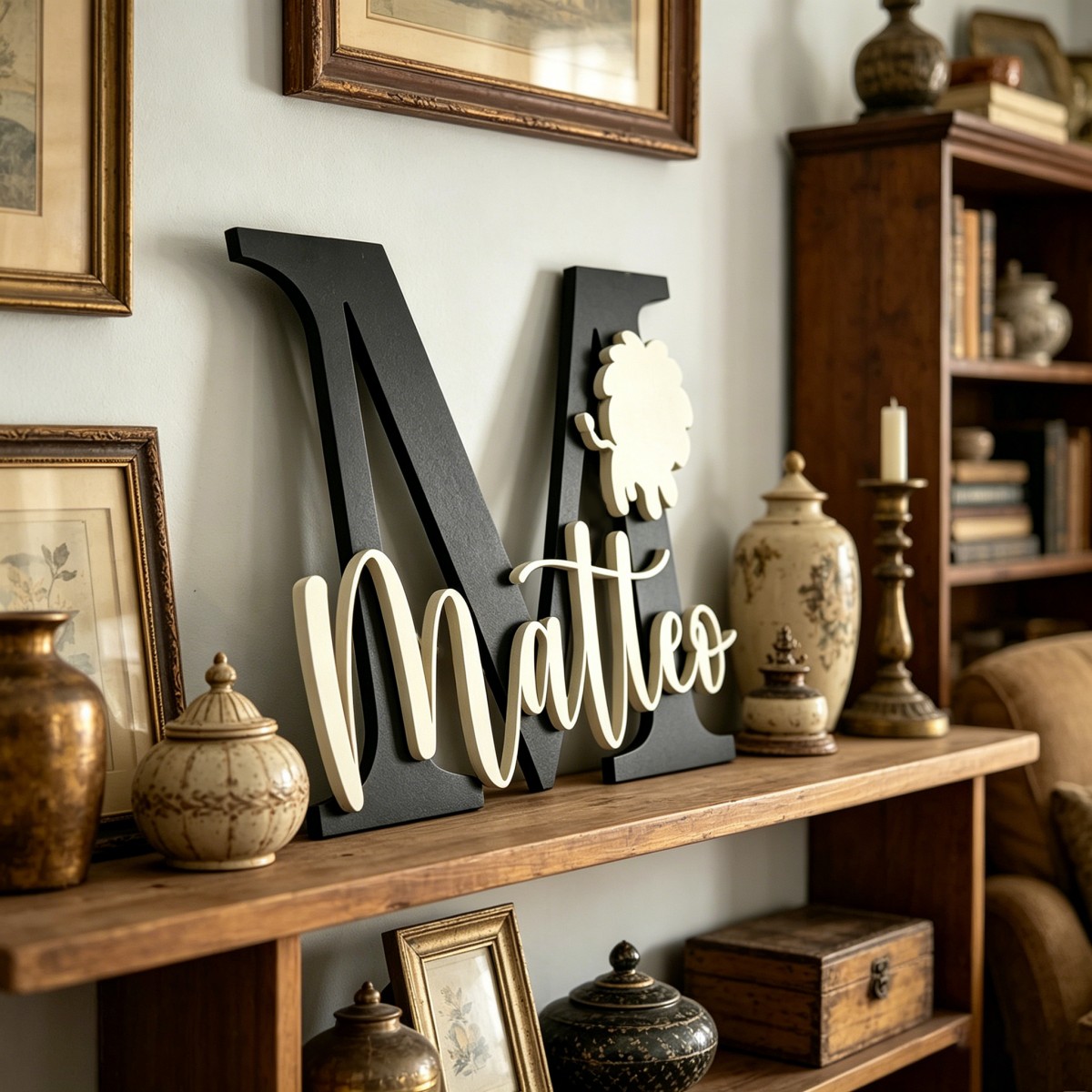 1Pc Custom Lion Name & Initial - огляд і ціна Baby Nursery