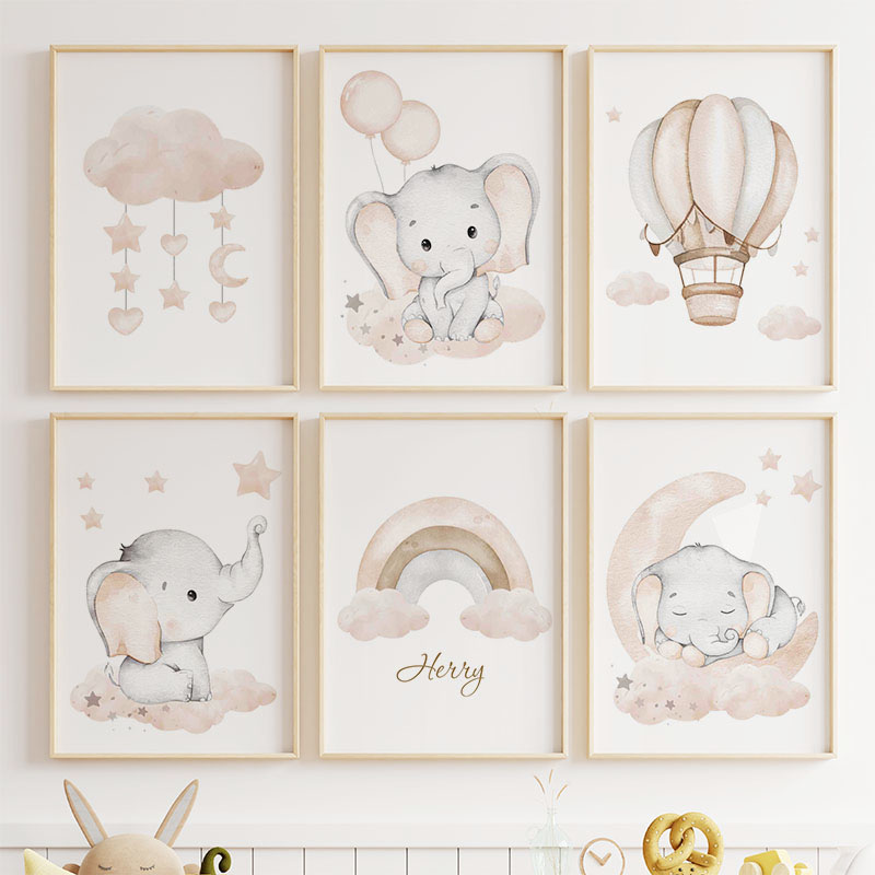 Cute Elephant Hot Balloon Moon - огляд і ціна Baby Nursery Elephant