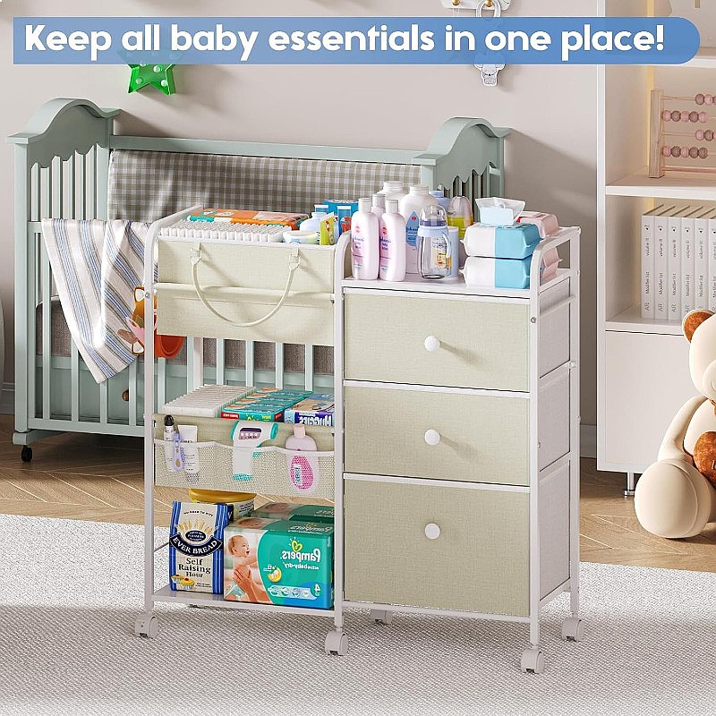 Large Capacity Baby Diaper Org - огляд і ціна Baby Nursery Cart