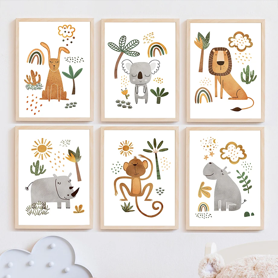 Giraffe Elephant Tiger Zebra T - огляд і ціна Baby Nursery Elephant