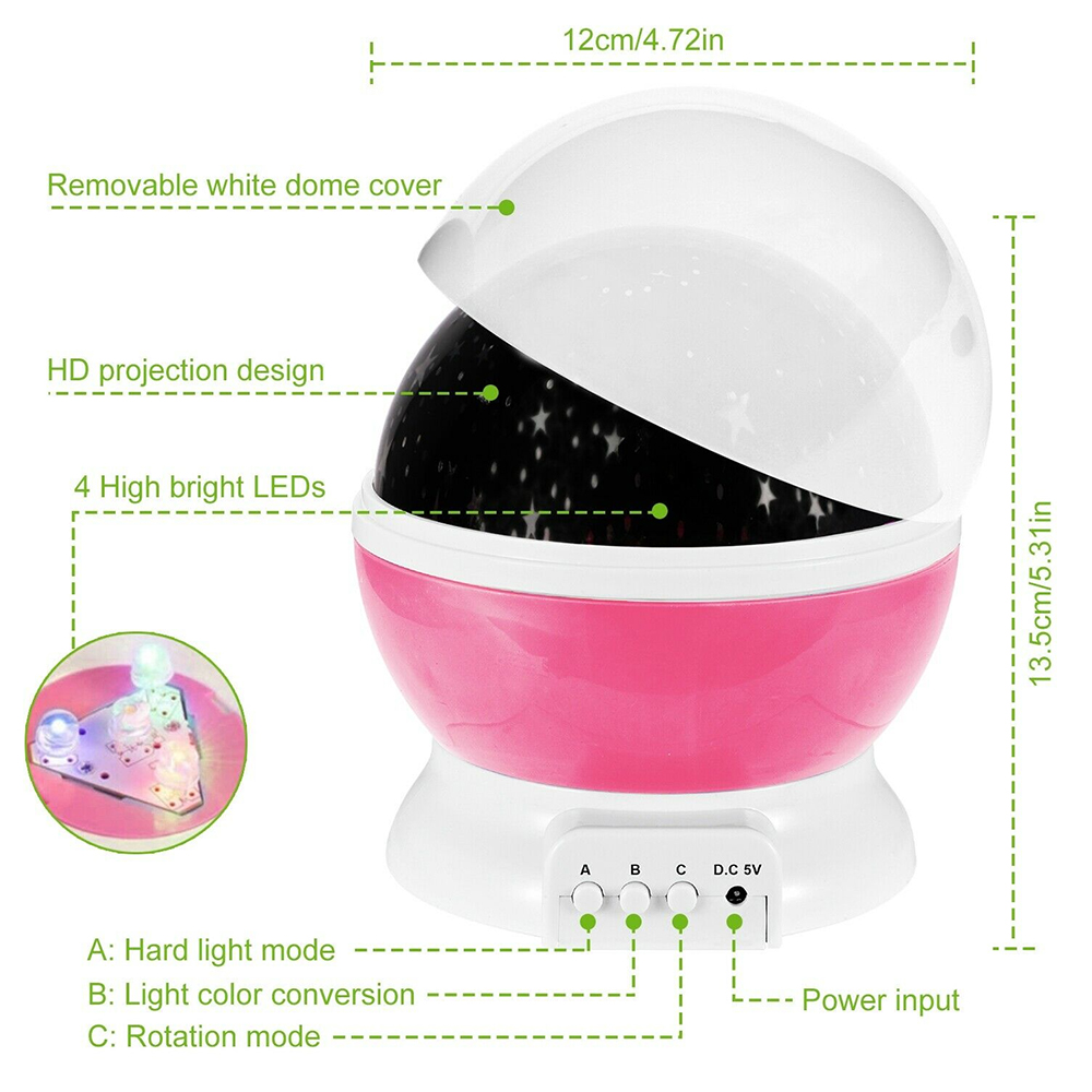 Night Lamp Projector Starry Sk - огляд і ціна Baby Nursery Equipment