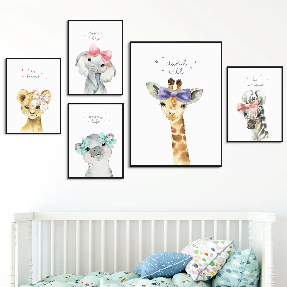 Lion Zebra Giraffe Elephant Hi - огляд і ціна Baby Nursery Elephant