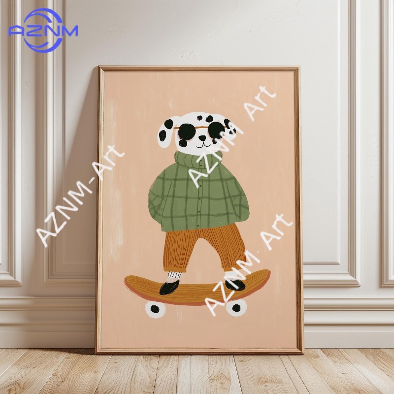 1PC Funny Animal Skateboarding - огляд і ціна Baby Nursery Items