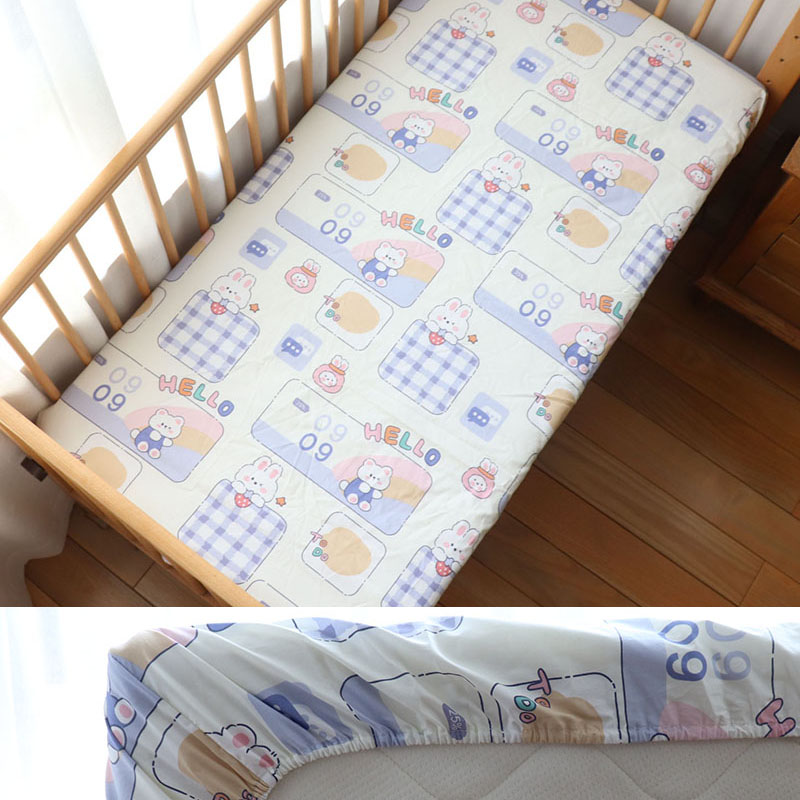 Baby Crib Fitted Sheet Newborn - огляд і ціна Baby Nursery Bed