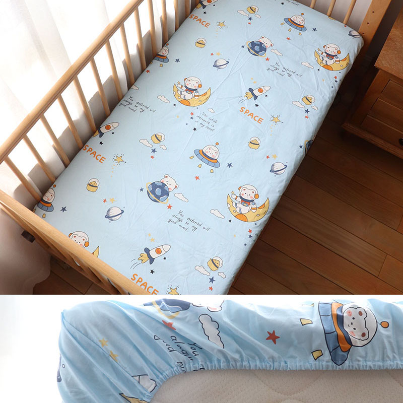 Baby Crib Fitted Sheet Newborn - огляд і ціна Baby Nursery Bed