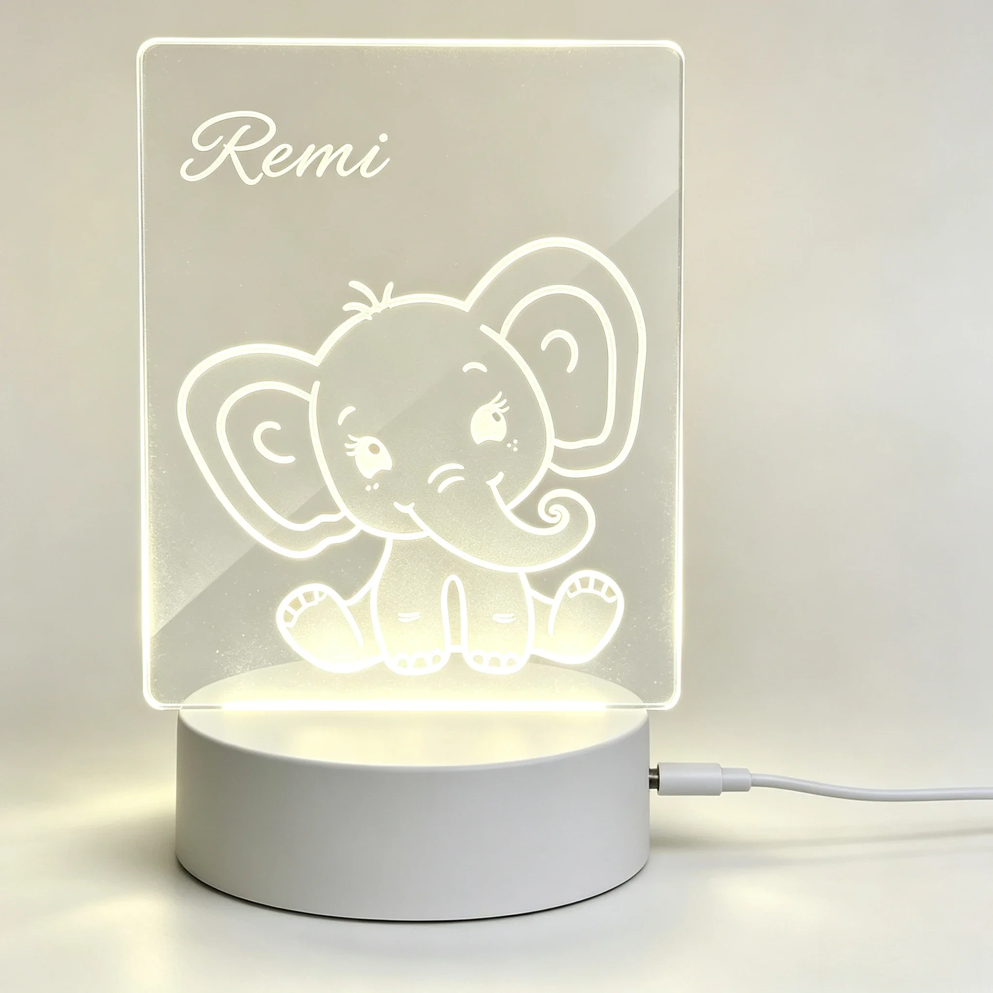 Custom Name Cute Baby Elephant - огляд і ціна Baby Nursery Elephant