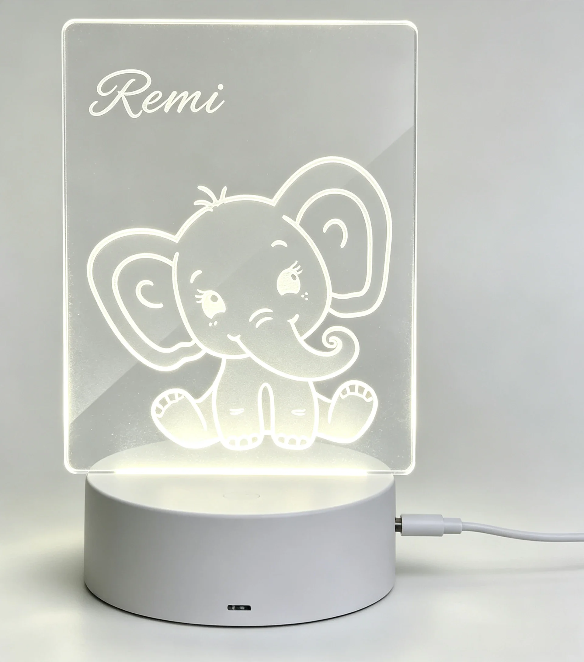 Custom Name Cute Baby Elephant - огляд і ціна Baby Nursery Elephant