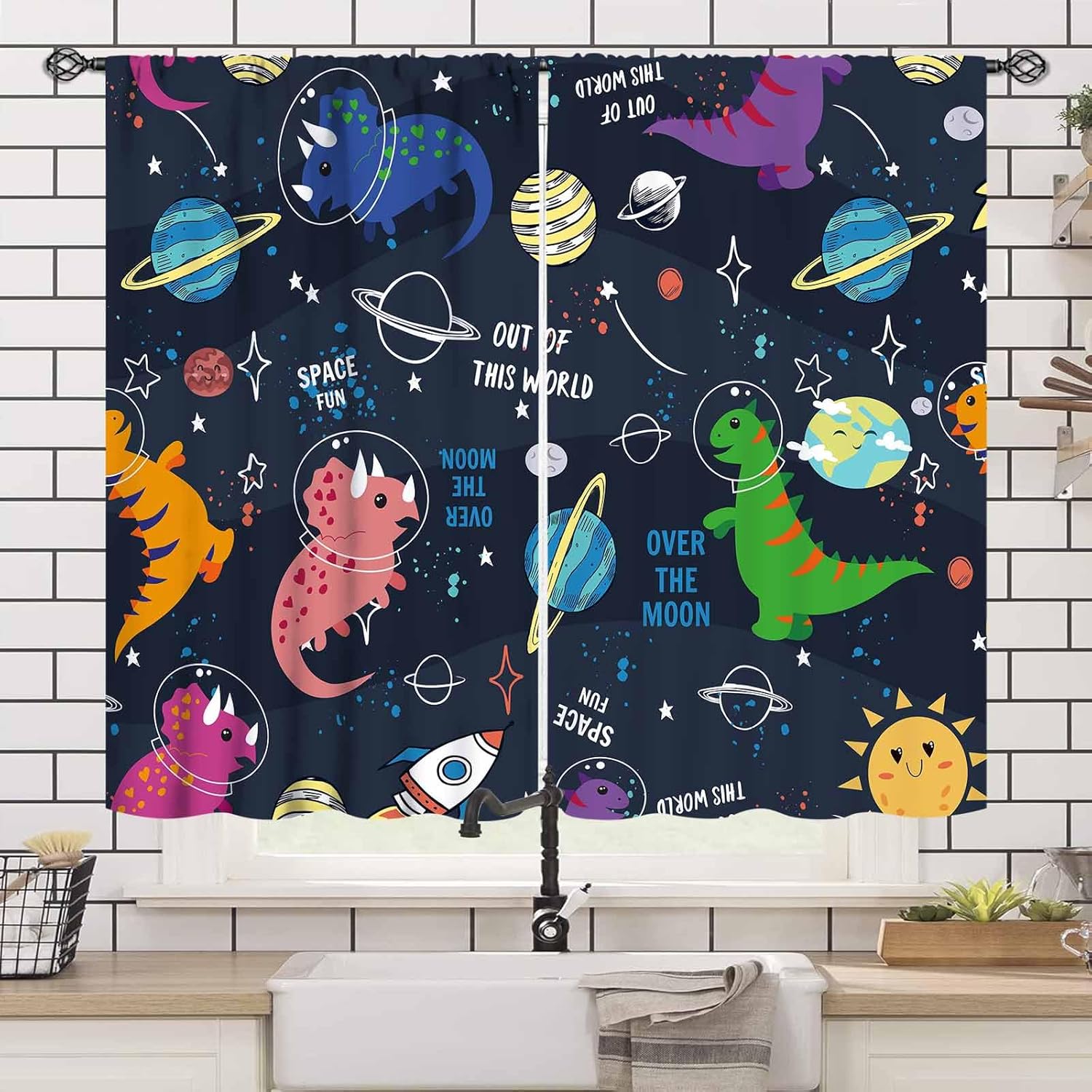 Dinosaur Curtains for Kids Roo - огляд і ціна Baby Nursery Animal Theme