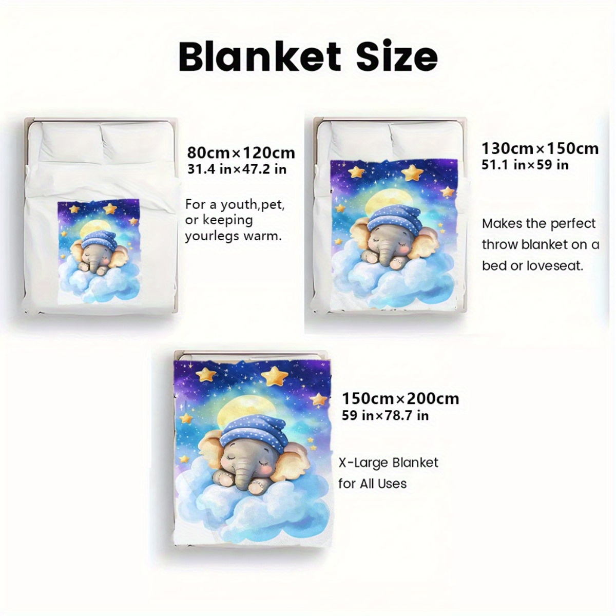 Sleeping Baby Elephant Cloud S - огляд і ціна Baby Nursery Animal Theme