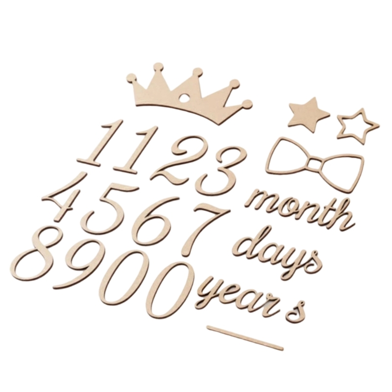 Wooden Milestones Number and W - огляд і ціна Baby Nursery Age