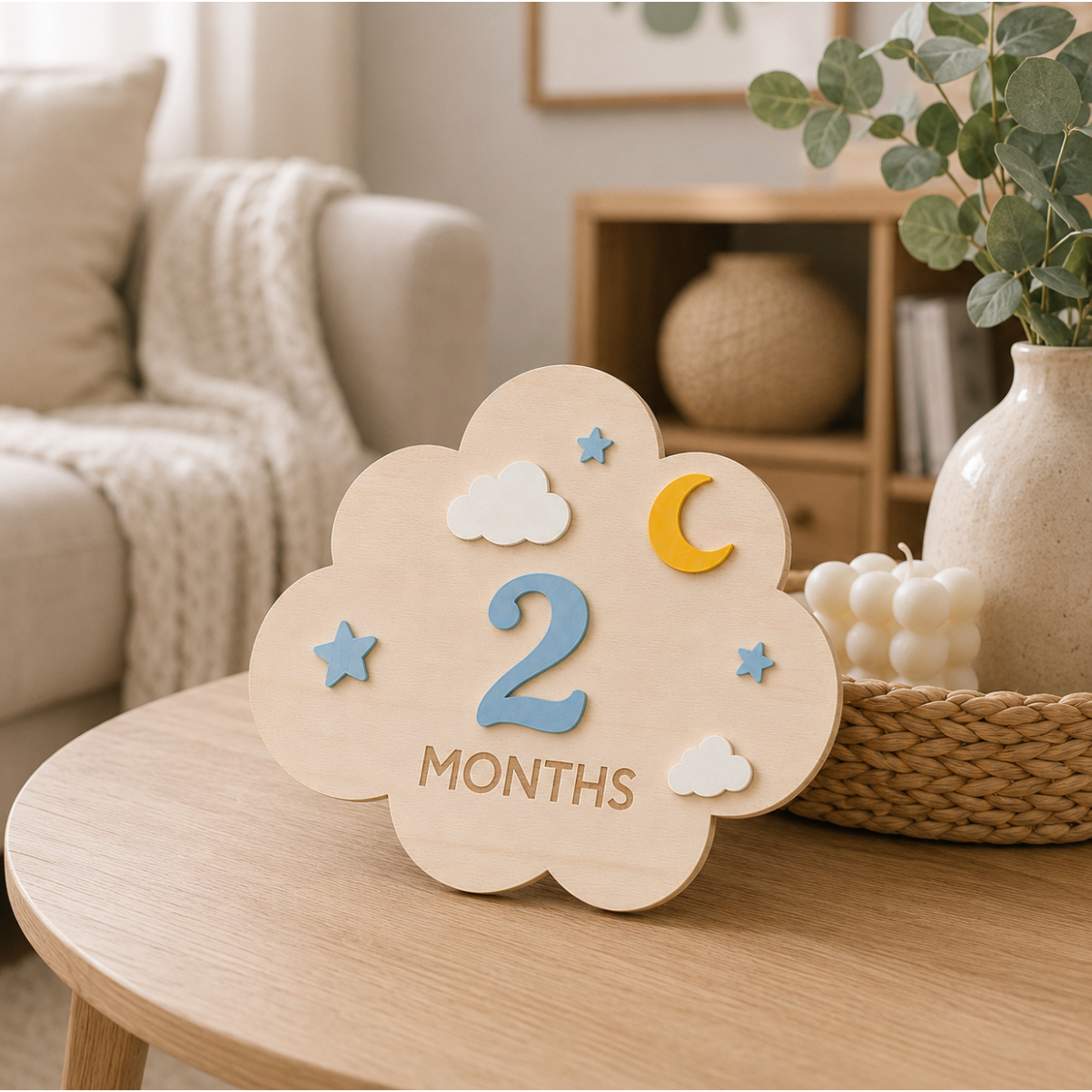 1‑Set Wooden Baby Monthly Mile - огляд і ціна Milestone Card Set
