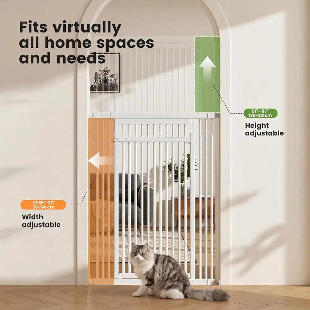 Extra Tall 51-87 Adjustable Ca - огляд і ціна Baby Gate Extra Wide