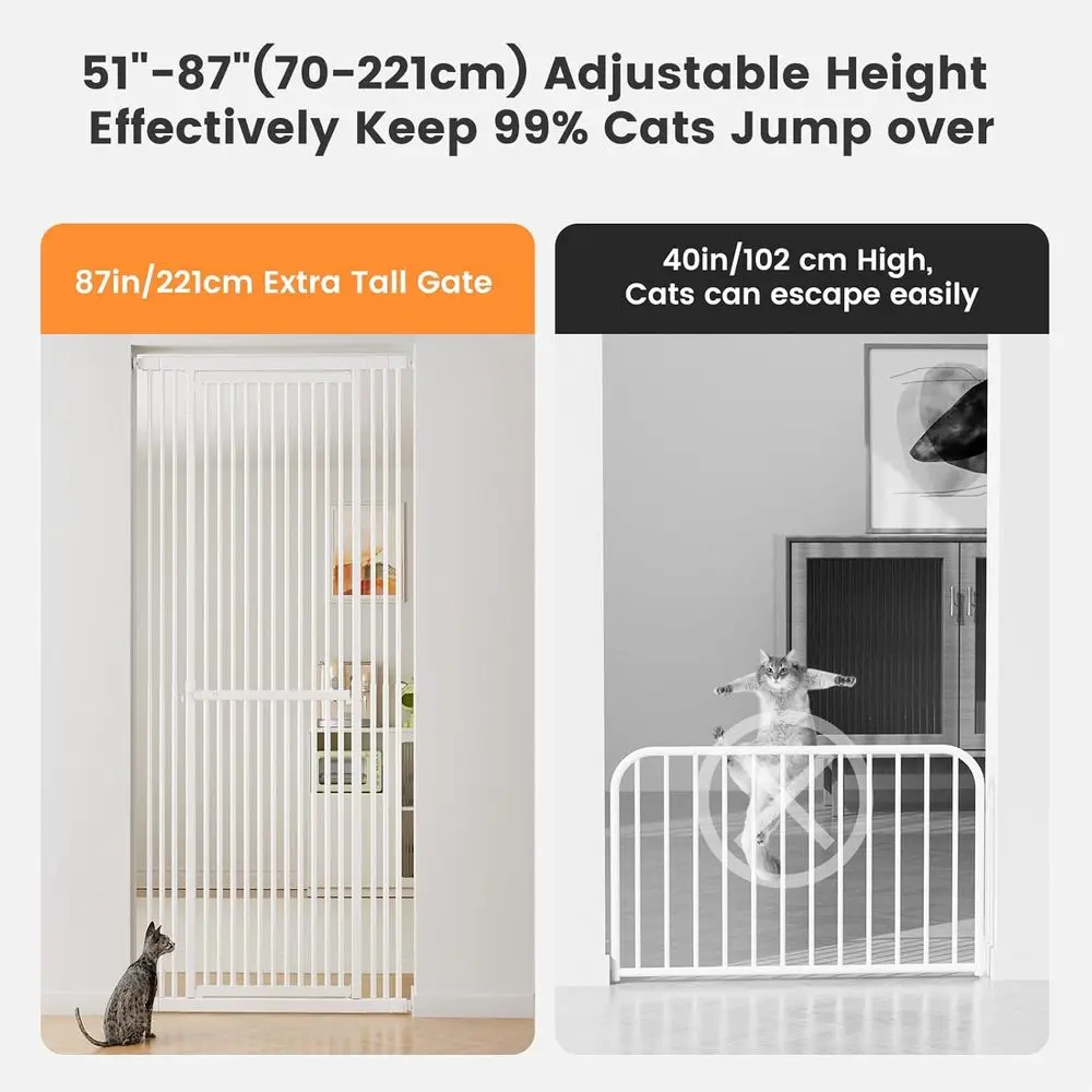 Extra Tall 51-87 Adjustable Ca - огляд і ціна Baby Gate Extra Wide