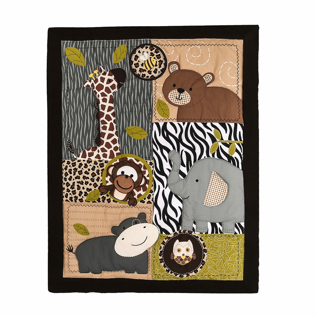 3Pcs Embroidered Newborn Baby  - огляд і ціна Baby Nursery Animal Theme